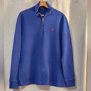 Polo by Ralph Lauren Blue Quarter-Zip Sweatshirt